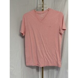 American Eagle V-neck‎ T-shirt Pink Short Sleeve Medium